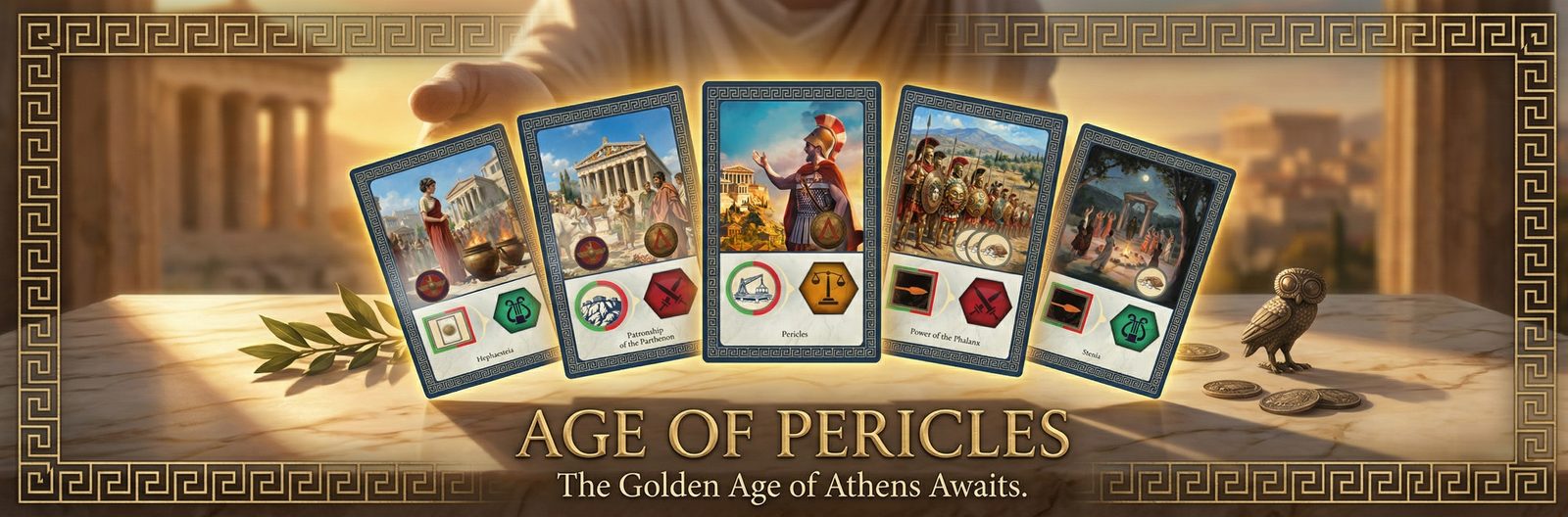 Age of Pericles &mdash; Athena card spread