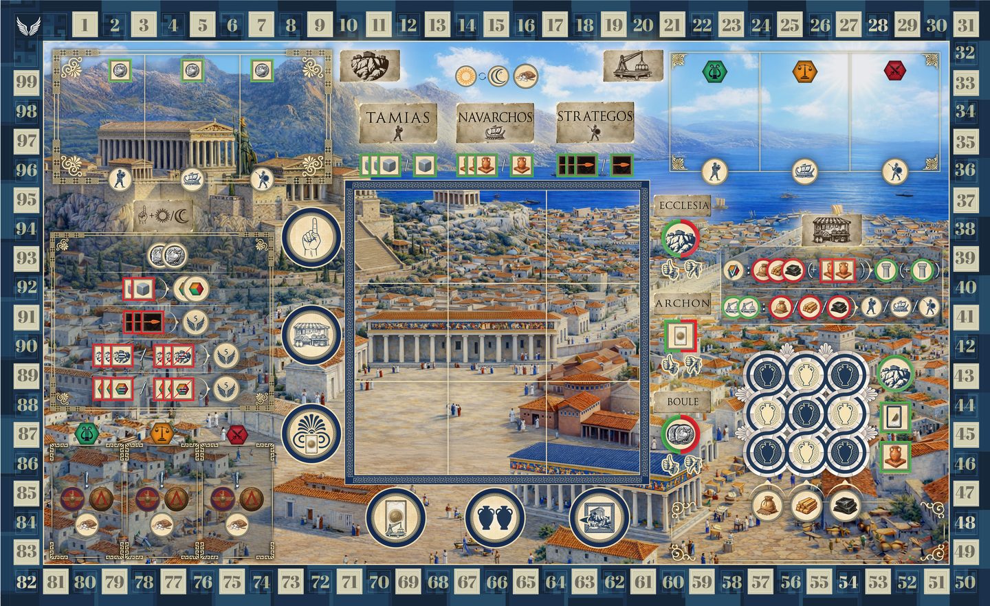 Age of Pericles &mdash; game board