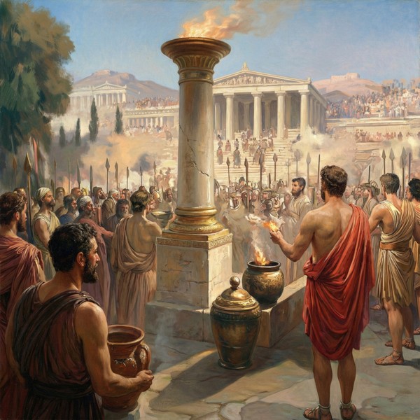 Great Dionysia festival card